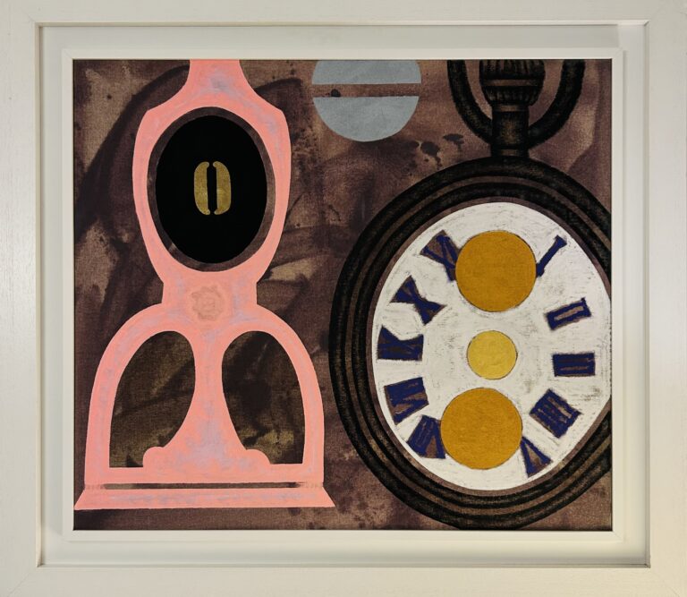 Concetto Pozzati- tempo sospeso- olio su tela 70x80cm anno 2008