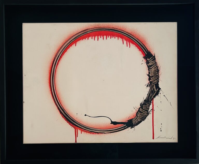 Emilio Scanavino- acrilico su cartoncino- 45x61cm anno 1971