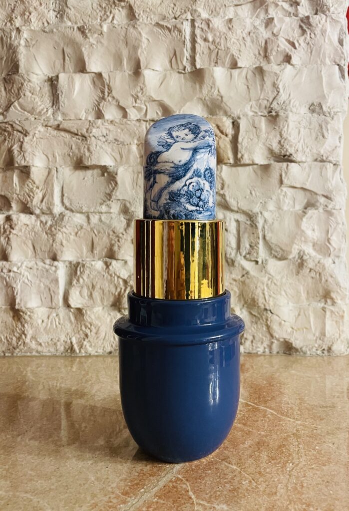 Giorgio Laveri- truka- scultura in terracotta smaltata 22cm anno 2014