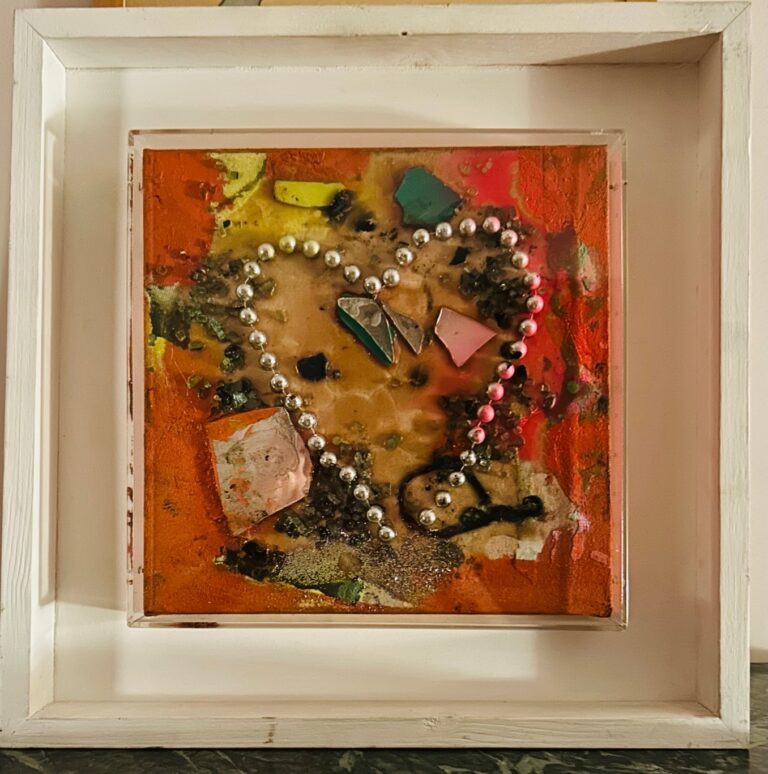 Giosetta Fioroni- tecnica mista su tela- 30x30cm anno 2007