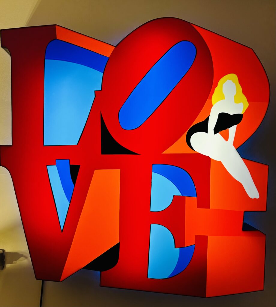 Marco Lodola box luminoso 95x100cm