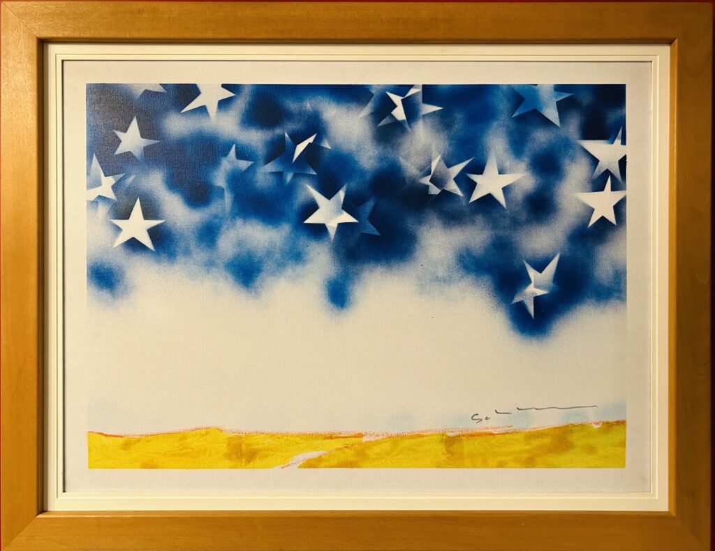 Mario Schifano smalti su tela 95x70cm anno 1974-78