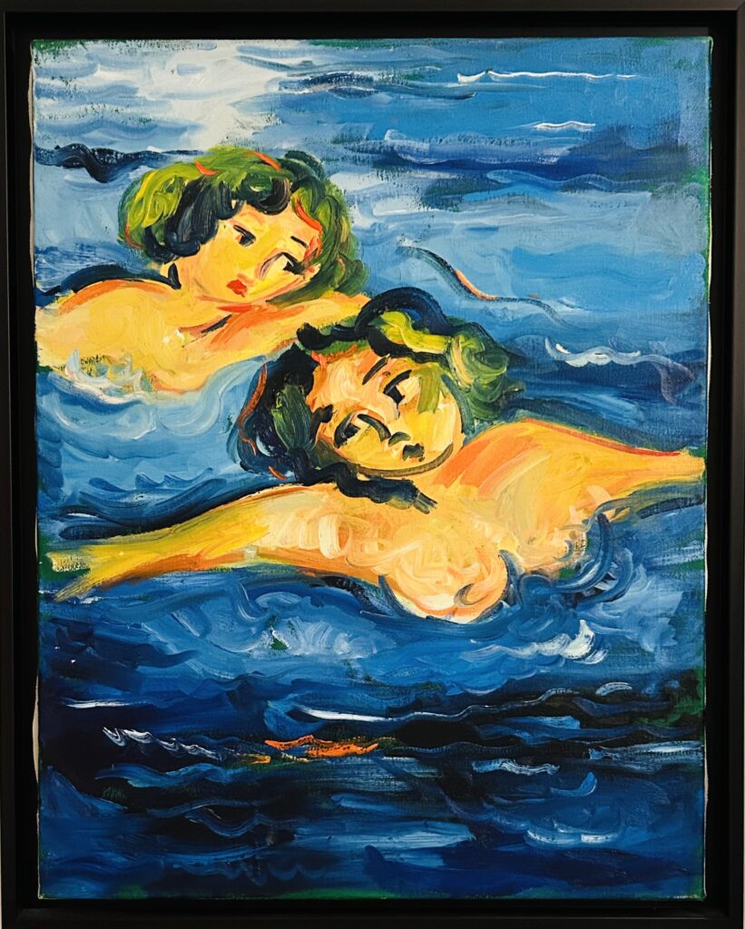 Mimmo Germanà- olio su tela 90x70cm anno 1989