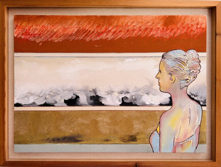 Renato Mambor- Patrizia- olio su tela 50x70cm anno 2000