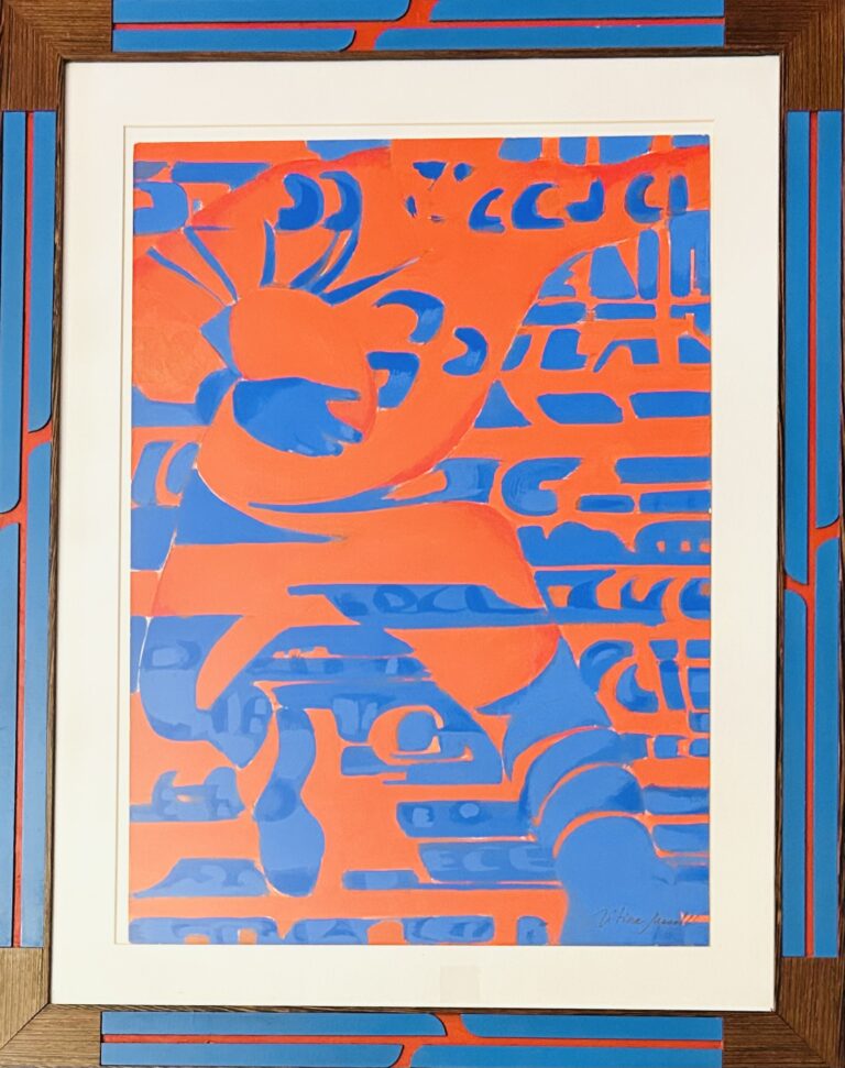 Titina Maselli- tempera su carta- 50x70cm anni 80