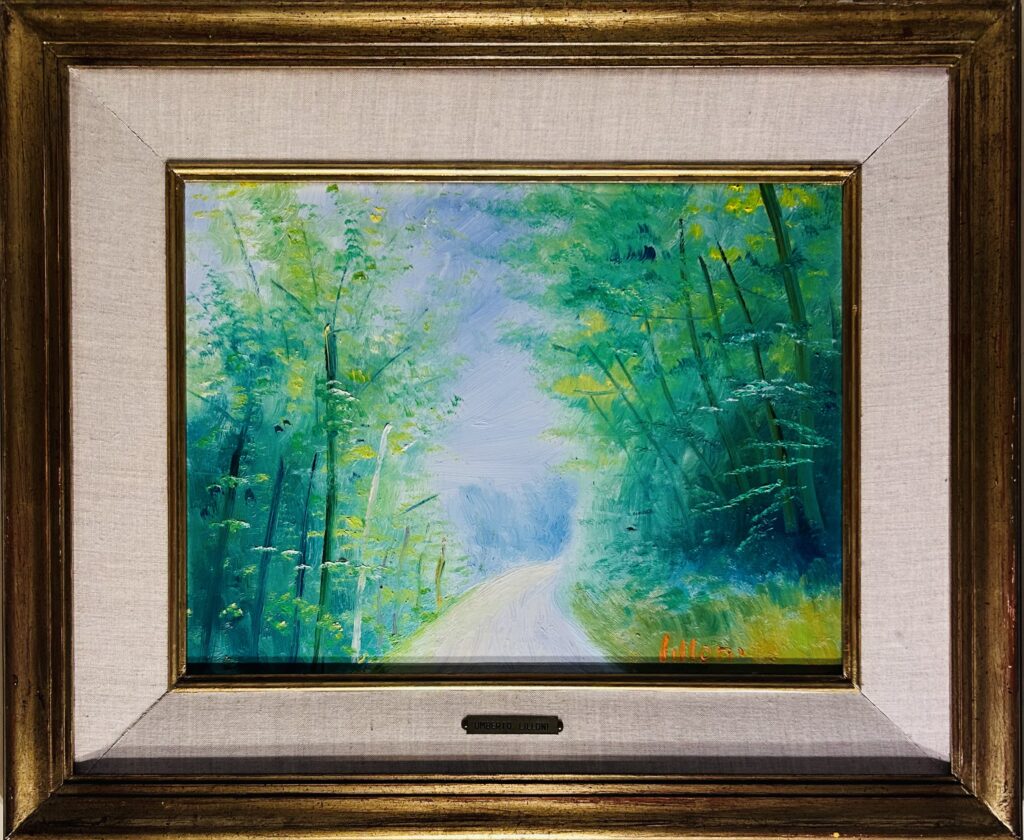 Umberto Lilloni- olio su tela 40x30cm anno 1968