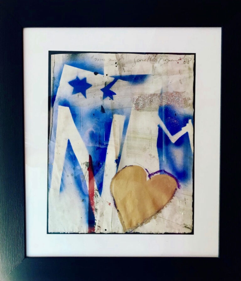 Giosetta Fioroni- Never more- tecnica mista su carta 41x50cm anno 2008