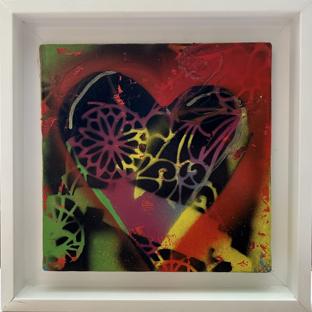 Giosetta Fioroni - Girotondo- acrilico su tela 20x20cm anno 2020