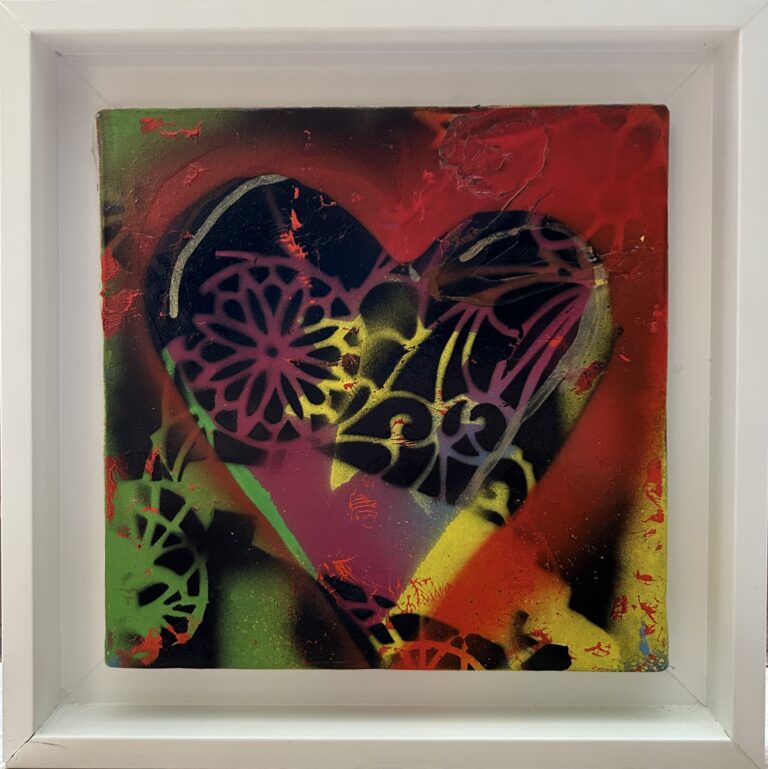 Giosetta Fioroni - Girotondo- acrilico su tela 20x20cm anno 2020